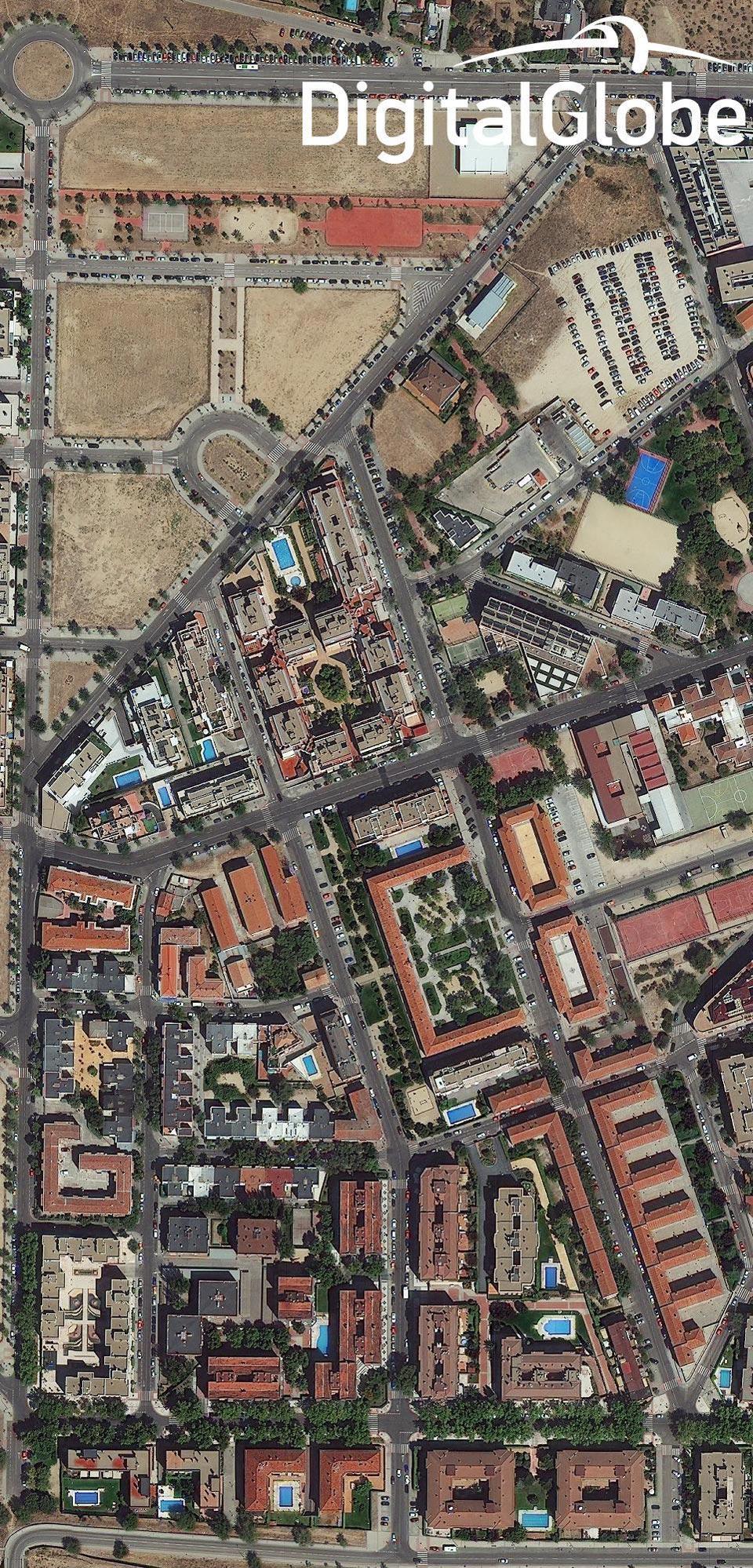 Снимок Мадрида из космоса