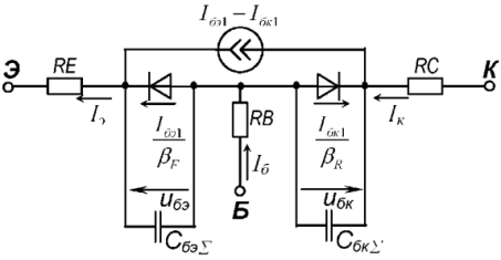 Модифицированная модель Эберса-Молла биполярного транзистора