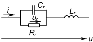 Эквивалентная схема резистора R с сосредоточенными параметрами