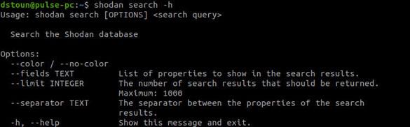Фильтры для команды search в Shodan Фильтры для команды search в Shodan