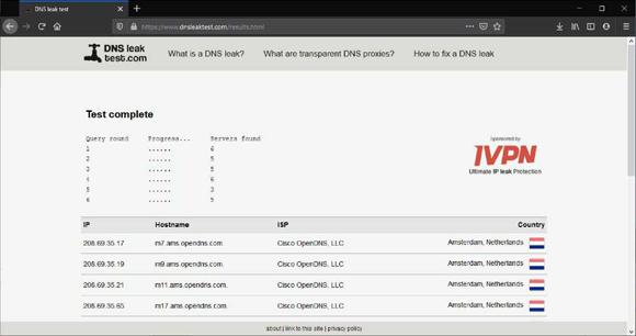 Результат проверуи утечек DNS на сервисе - dnsleaktest.com Результат проверки утечек DNS на сервисе - dnsleaktest.com